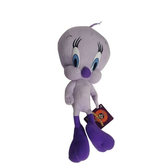 Vintage Looney Tunes Tweety Bird Plush Stuffed  Purple 12" Cartoon Nanco Toy NWT - Picture 4 of 7